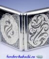 портсигар из серебра