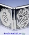 портсигар из серебра