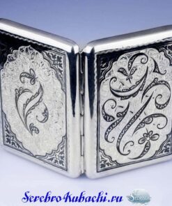 портсигар из серебра