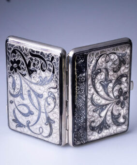 портсигар серебряный