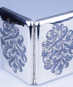 серебряный портсигар кубачи