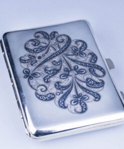 серебряный портсигар кубачи