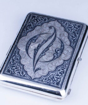 серебряный портсигар кубачи