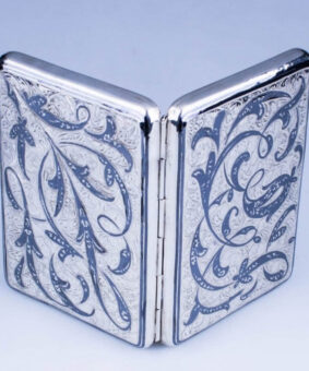 серебряный портсигар кубачи