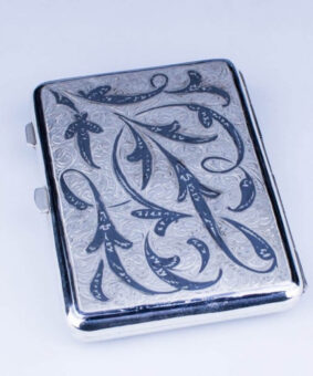 серебряный портсигар кубачи