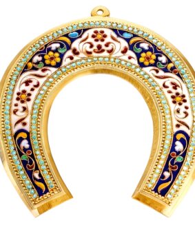 позолоченная серебряная подкова