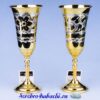 позолоченные серебряные бокалы