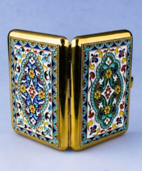 позолоченный портсигар