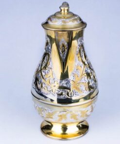 Позолоченный серебряный набор для воды Кубачи 10 позолоченный серебряный кувшин кубачи