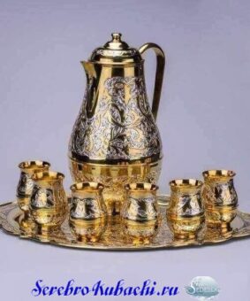 серебряный сервиз для воды