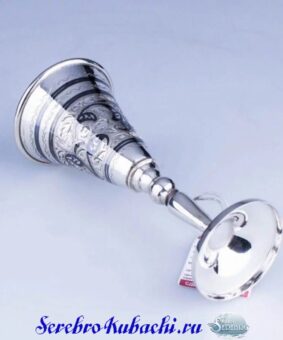 Рюмка серебряная "Дудочка" 6 рюмка серебряная
