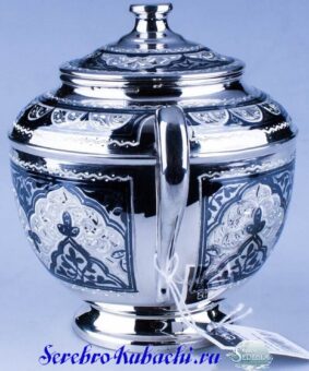 сахарница из серебра