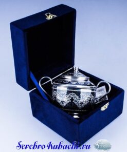 сахарница из серебра