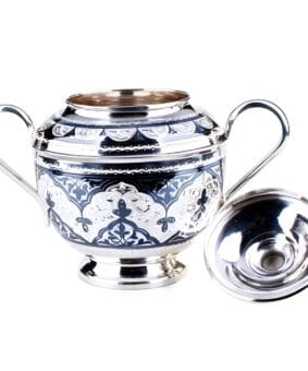 сахарница из серебра