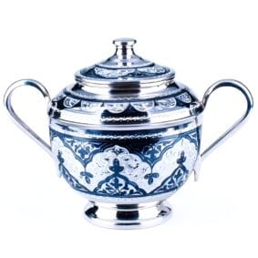 сахарница из серебра