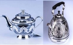 Серебряные чайники