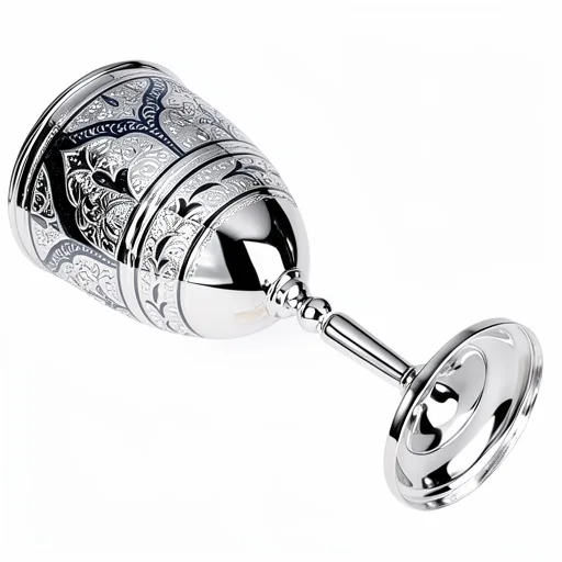 серебряный кубок под вино