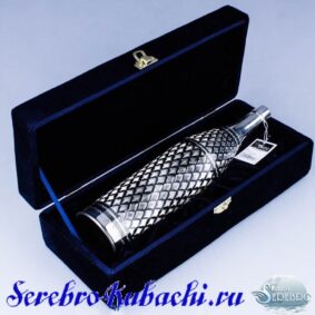 серебряная бутыль кубачи