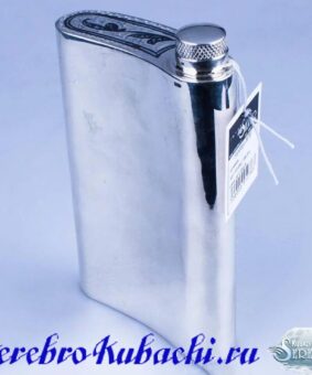 фляжка подарочная серебряная