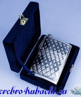 фляжка подарочная серебряная