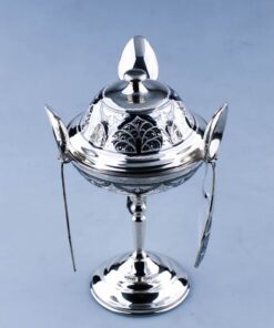 Серебряная икорница с ложками 8 серебряная икорница с ложками