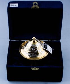 позолоченная серебряная икорница