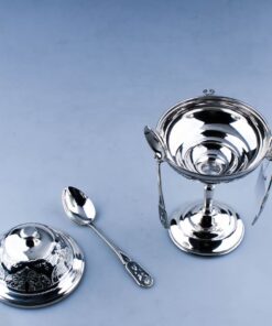 Серебряная икорница с ложками 7 серебряная икорница с ложками