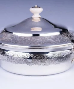 серебряная тюрина/блюдо для горячего