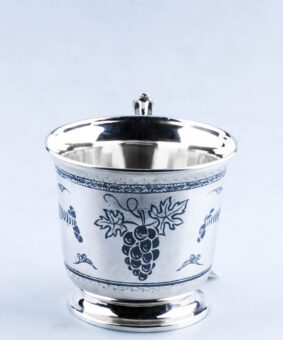 серебряная кружка знак зодиака рак