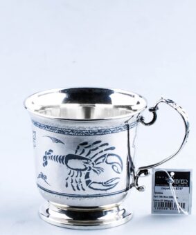 серебряная кружка рак