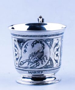 серебряная кружка скорпион