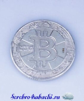 Сувенирная серебряная монета "Биткоин" 7 сувенирная серебряная монета биткоин