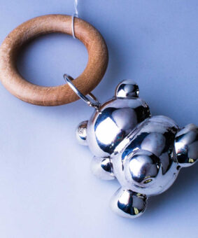 Погремушка 4 серебряная погремушка медвежонок