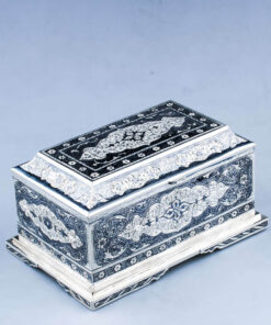 Серебряная шкатулка гравировки Кубачи 14 серебряная шкатулка Кубачи