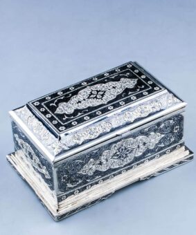 серебряная шкатулка Кубачи