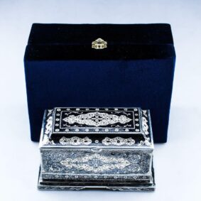серебряная шкатулка Кубачи