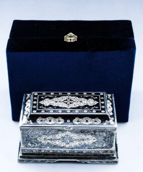 серебряная шкатулка Кубачи