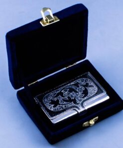 Серебряная визитница Кубачи 6