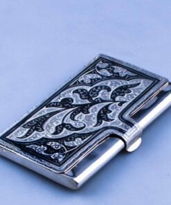 Серебряная визитница Кубачи 5