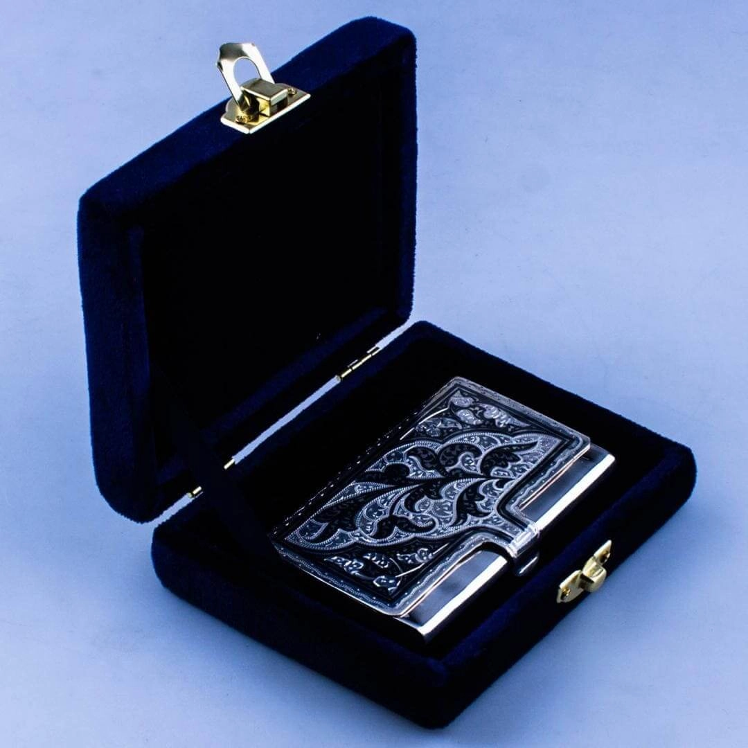 Серебряная визитница Кубачи — изображение 5