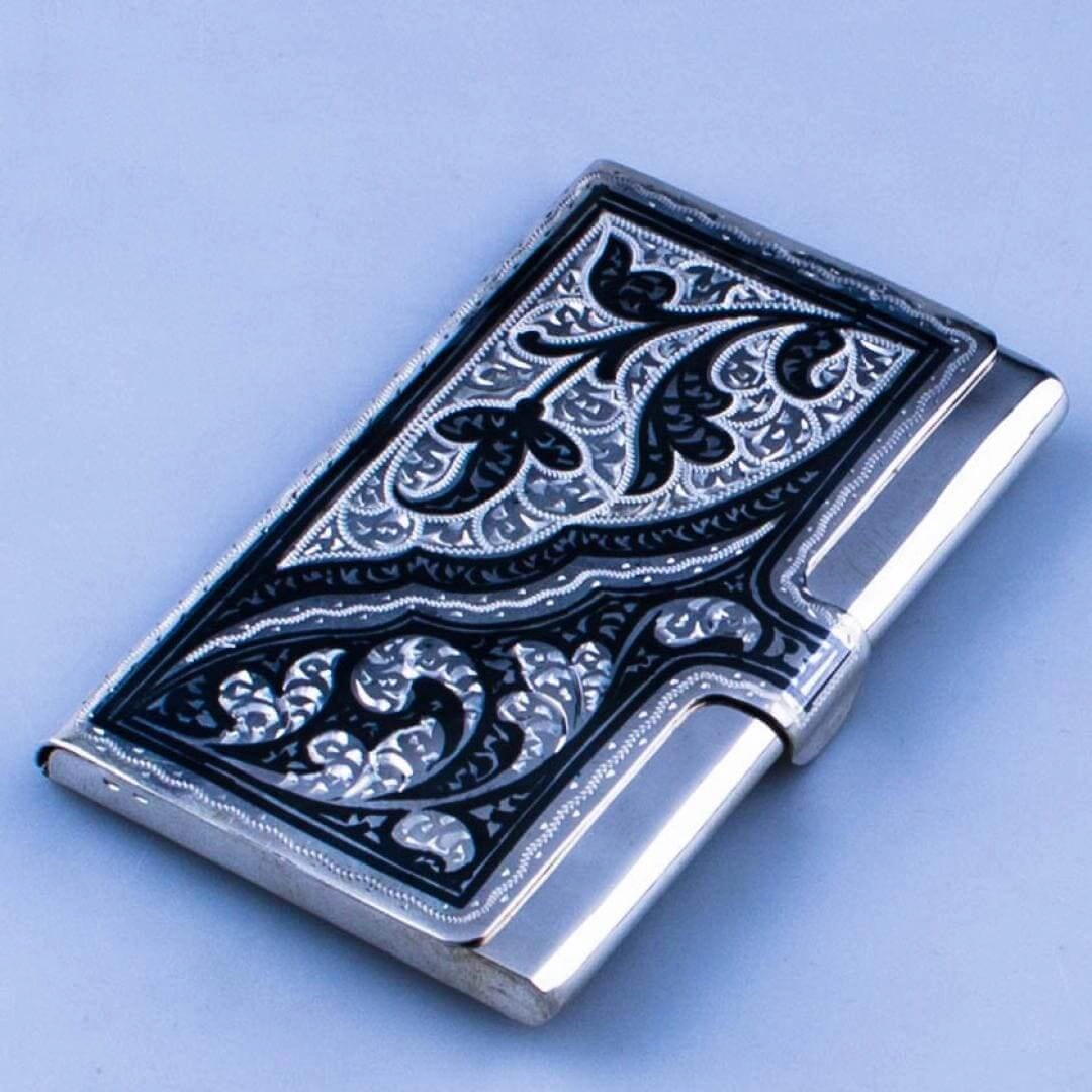 серебряная визитница