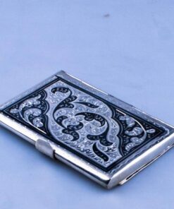 Серебряная визитница Кубачи 1