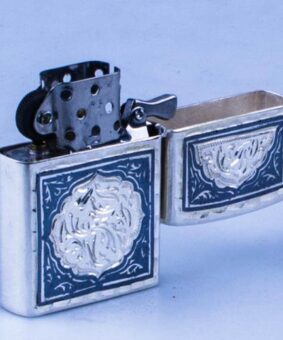серебряная зажигалка зиппо