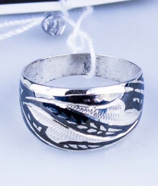 кубачинское серебряное кольцо