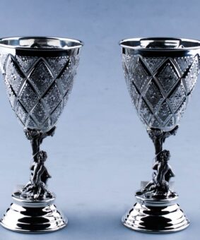 серебряные свадебные кубки