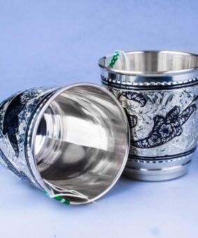 Набор для воды серебро 23 серебряные стаканы