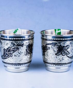 Набор для воды серебро 22 серебряные стаканы