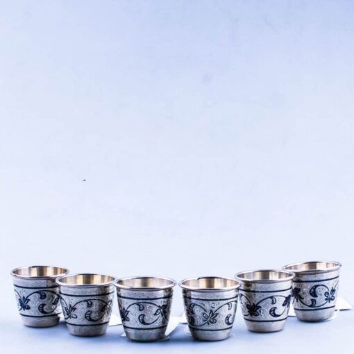 Стопочки из серебра Кубачи 6 стопочки из серебра