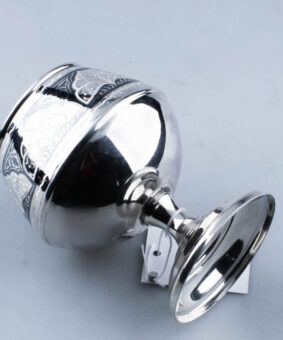 коньячный серебряный бокал