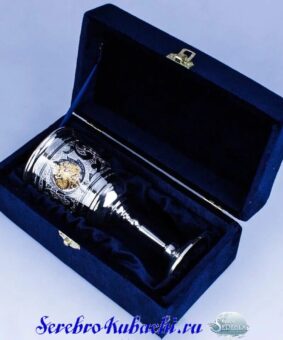 серебряный бокал герб россии